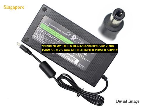 *Brand NEW* DELTA HLAD2032018096 54V 2.78A 150W 5.5 x 2.5 mm AC DC ADAPTER POWER SUPPLY